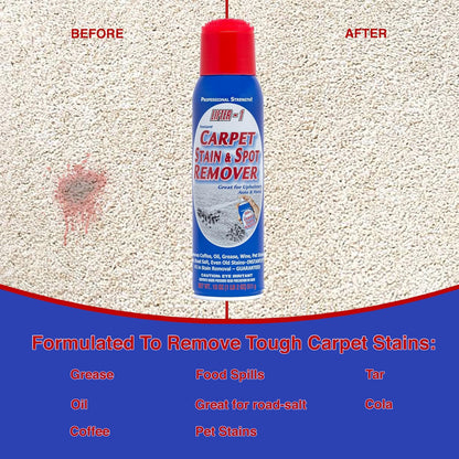 Carpet Spot Remover, Stain and Red wine Remover and Spot Treatment for Oil, Grease, Urine, Cleaning Performance for Rugs, Upholstery, Fabrics Pack of 1
