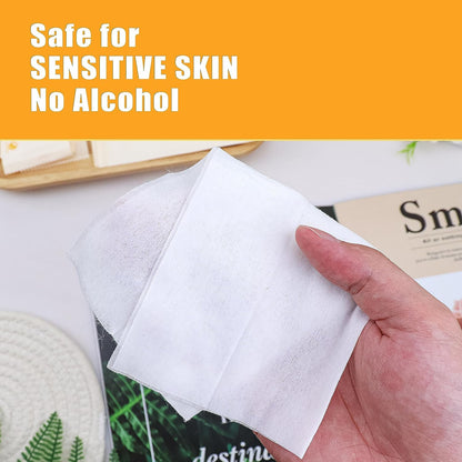 200 pcs Wet Wipes Individually Wrapped, Lemon Travel Wipes, Clean Wipe Individual Wipes Bulk for Travel with Aloe for Butt, Hands, Face Cleaning, Daily Use