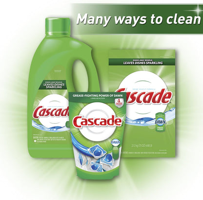 Cascade Dishwasher Detergent Gel, Fresh Scent, 75 oz