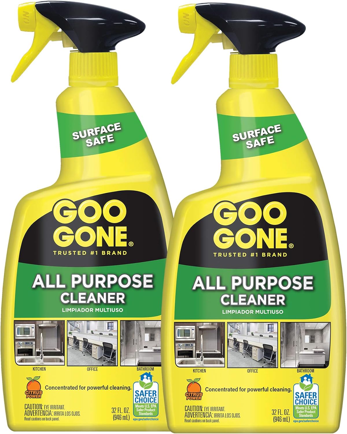 Goo Gone All-Purpose Cleaner - 32 Ounce - Removes Dirt, Grease, Grime, Multi Surface, Multi Purpose, De-Greaser, Cleaning Spray