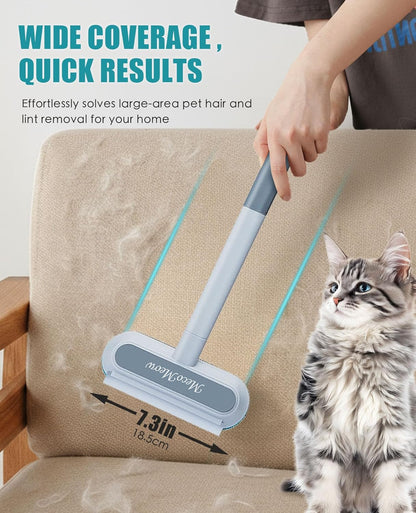 Pet Hair Removal Brush for Couch, Durable, Reusable, Washable Lint Cleaner for Dog and Cat Hair, Gentle on Furniture, Effective on Carpets, Clothing, Bedding-Basic