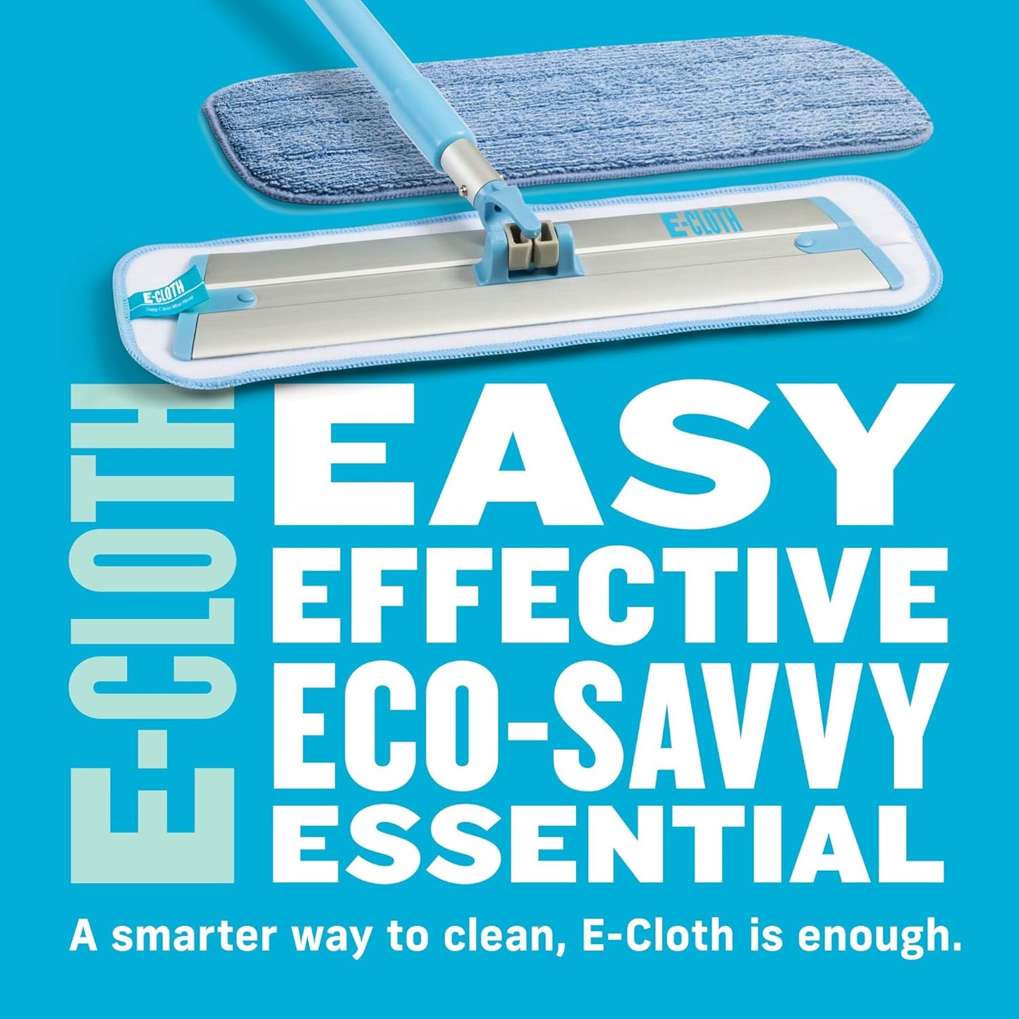 E-Cloth Deep Clean Mop, Microfiber Mop, Perfect Floor Cleaner for Hardwood, Laminate, Tile and Stone Flooring, Washable and Reusable, 100 Wash Promise