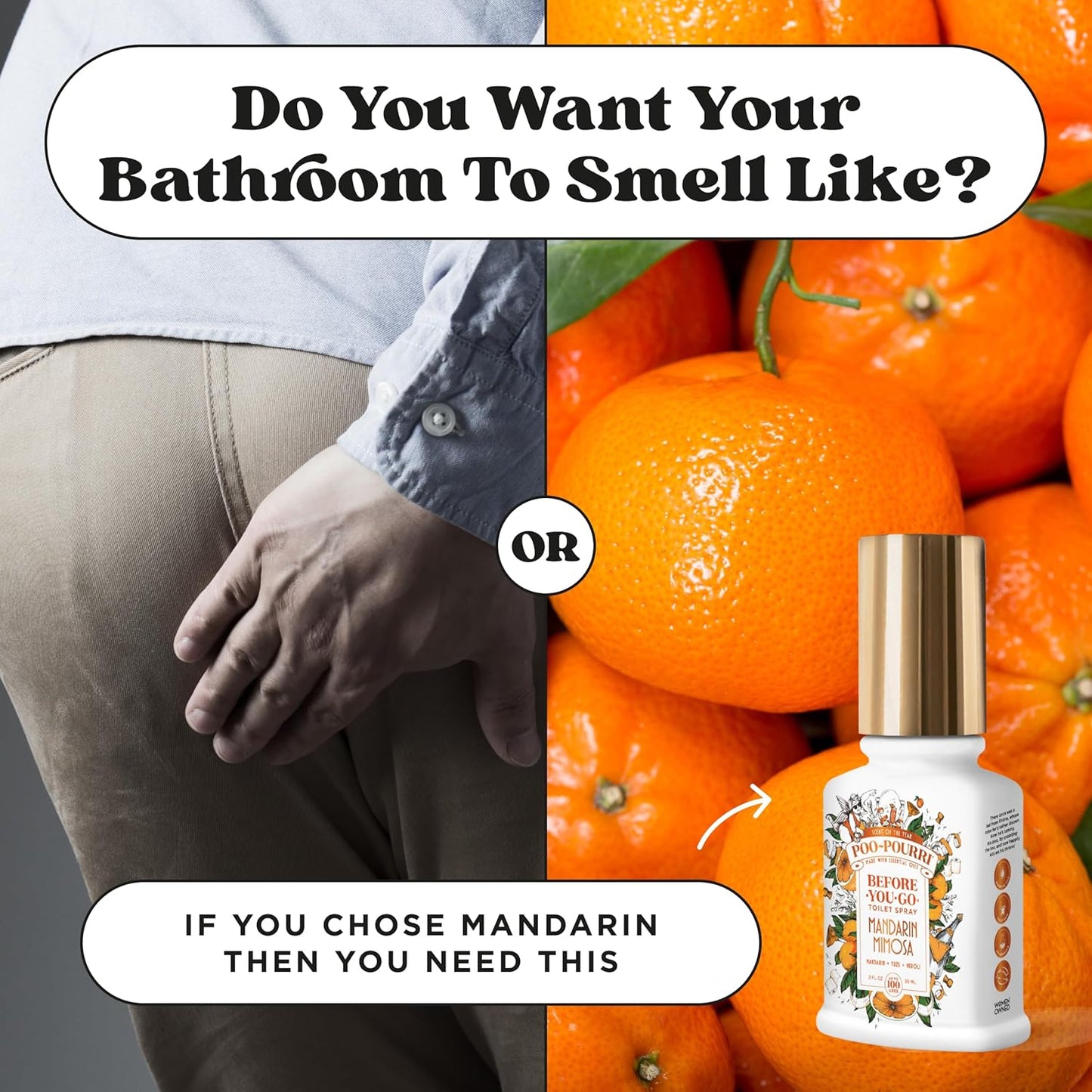 Poo-Pourri Before-You-Go Toilet Spray, Pink Citron, 2 Fl Oz, Up to 100 Uses, Bathroom Odor Deodorizer with Essential Oils for Home or Work, Travel Essentials, TSA Approved Size