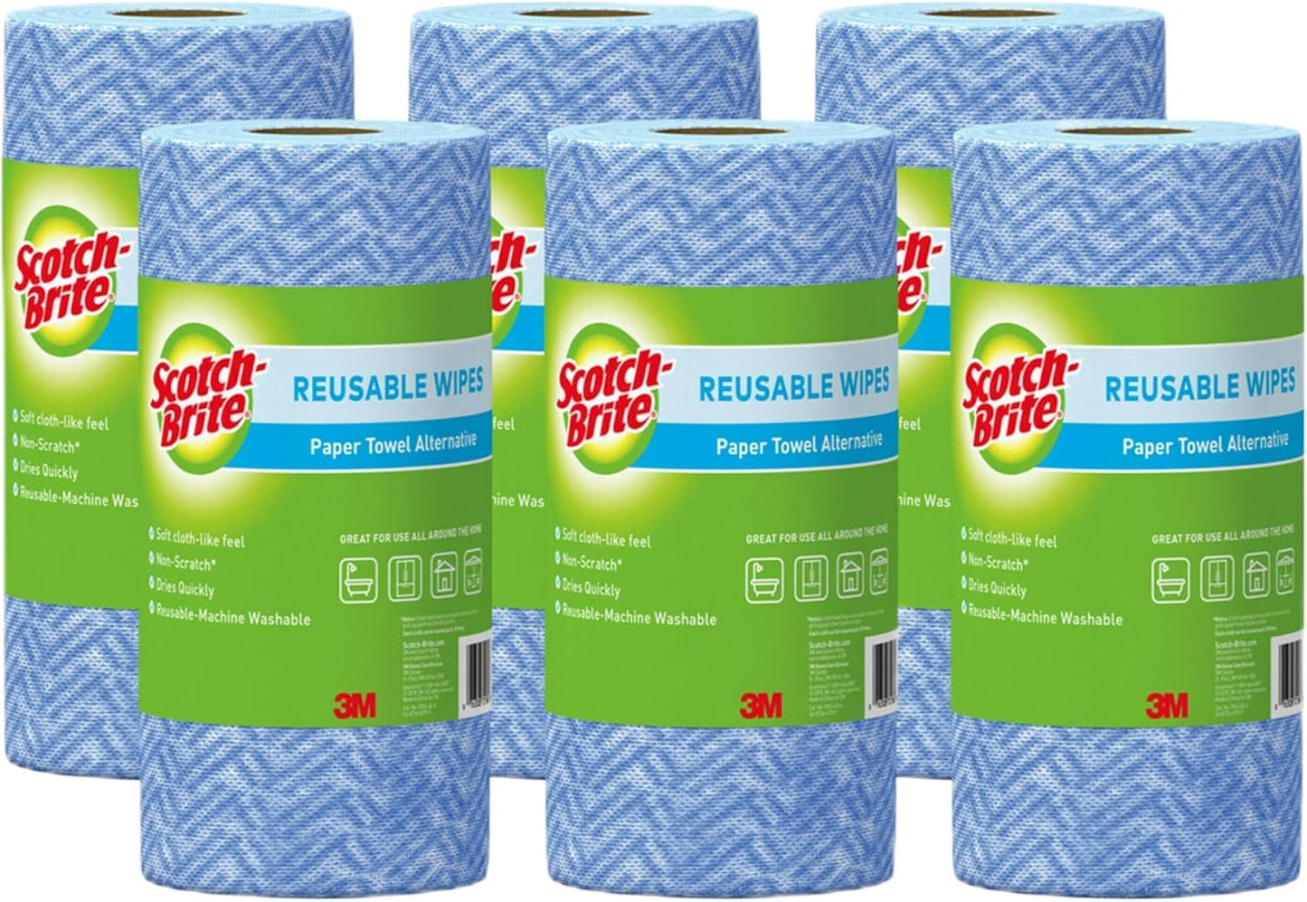 Scotch-Brite Stay Clean Scrubbing Dish Cloths, Rinses Clean and Dries Quick, 2 Non-Scratch Dish Cloths