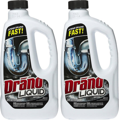 Drano Liquid Clog Remover, Regular Formula - 32 oz - 2 pk