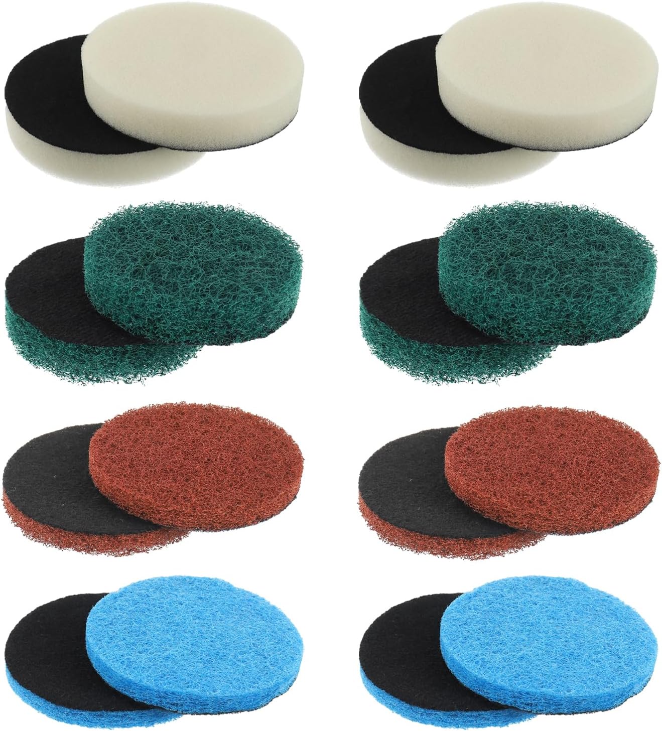 16pcs Kitchen Pads Power Scrubber Pads Set Electric Scrubber Replacement Scouring Pads fit for Dremel Versa Scouring Pads,Green