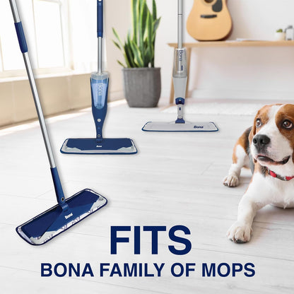 Bona Mop Microfiber Cleaning Pad for Hardwood & Hard Surface Floors - Value 3-Pack - For Use With Bona Mops - Dual Zone Cleaning