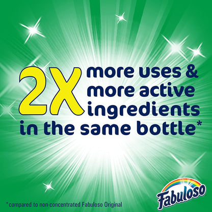 Fabuloso Multi-Purpose Cleaner, 2X Concentrated Formula, Refreshing Lemon Scent, 56 oz