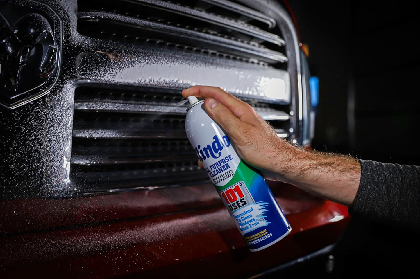 Gold Eagle CLINDO Clindo Indoor Outdoor Window Cleaner Spray Streak-Free All-Purpose Cleaner Ammoniated White 19 Ounce
