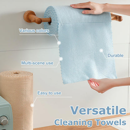 80 Pack Microfiber Cleaning Cloth Roll Reusable Paper Towels 12"x12" Tear Away Cloth, Microfiber Towels for Cars, Wash Cloths, Lint Free Dark Grey Rags for House, Kitchen,Window,Cleaning Supplies