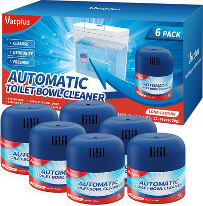 Vacplus Toilet Bowl Cleaners - 3 Pack, Automatic Long-Lasting Toilet Cleaner Bottles, Easy-to-Use & Powerful Cleaning