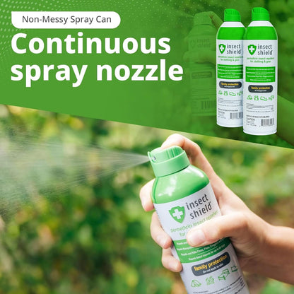 Insect Shield Premium Permethrin Spray - Tick, Flea, Fly, Mosquito, Chigger, Spider & Bed Bug Repellent for Clothing, Gear, Furniture, & Tents, Last up to 60 Days, Clear, 6 Oz Aerosol