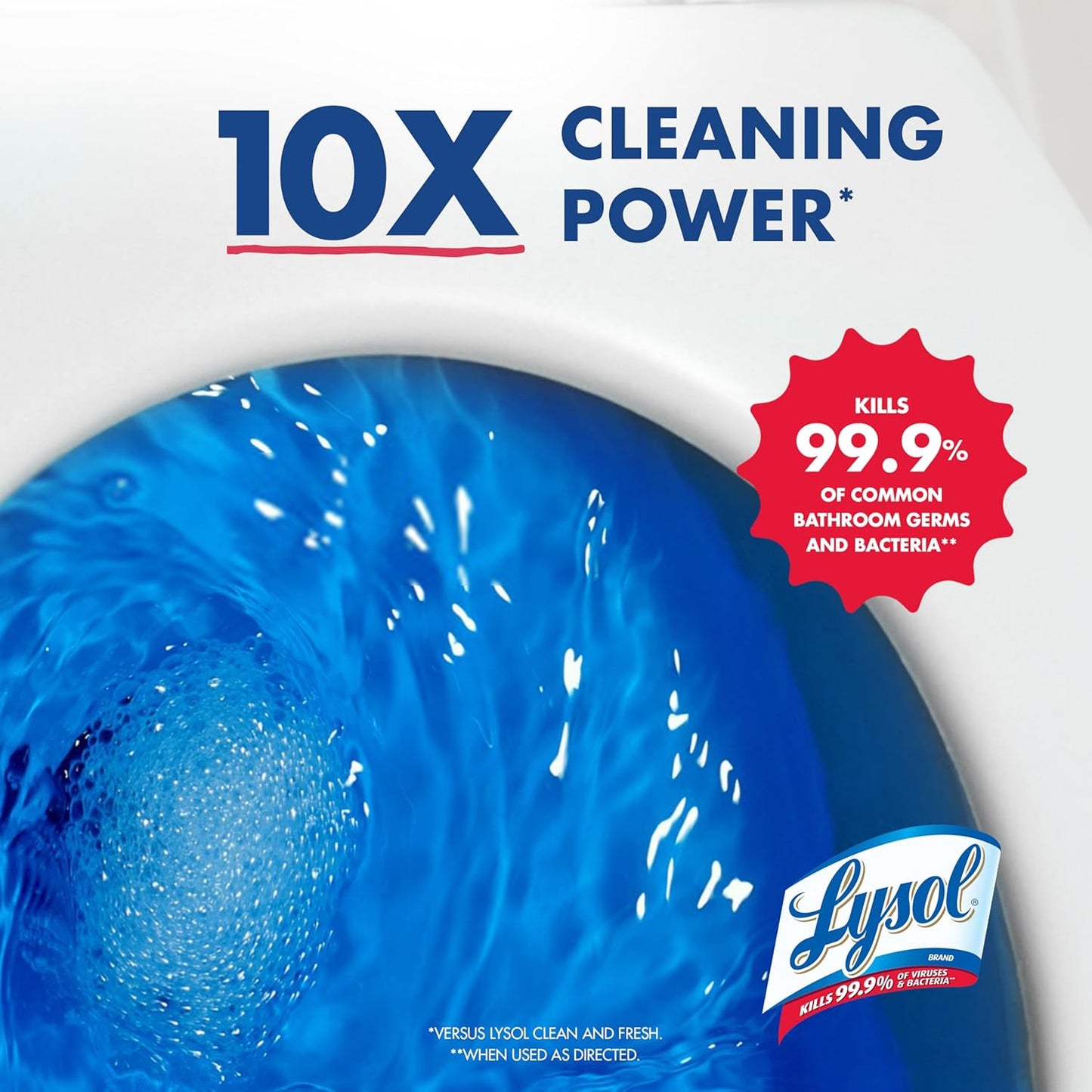 Lysol Toilet Bowl Cleaner Gel, For Cleaning and Disinfecting, Stain Removal, Forest Rain Scent, 24oz (Pack of 2)