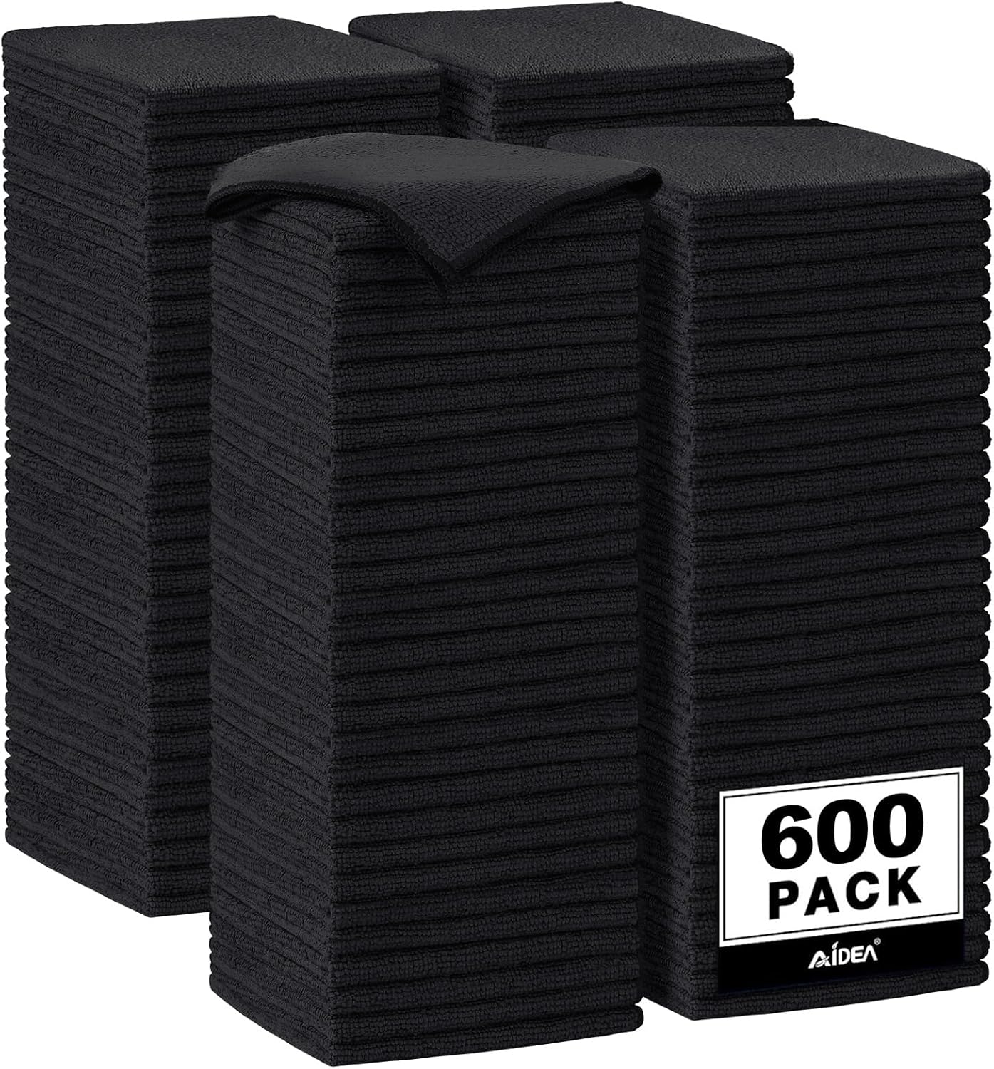AIDEA Microfiber Cleaning Cloth-50PK, Soft Microfiber Towels for Cars, Absorbent Cleaning Rags, Lint-Free Streak-Free Wash Cloths for House, Kitchen, Window(12in.x12in)