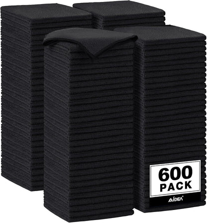 AIDEA Microfiber Cleaning Cloth-50PK, Soft Microfiber Towels for Cars, Absorbent Cleaning Rags, Lint-Free Streak-Free Wash Cloths for House, Kitchen, Window(12in.x12in)
