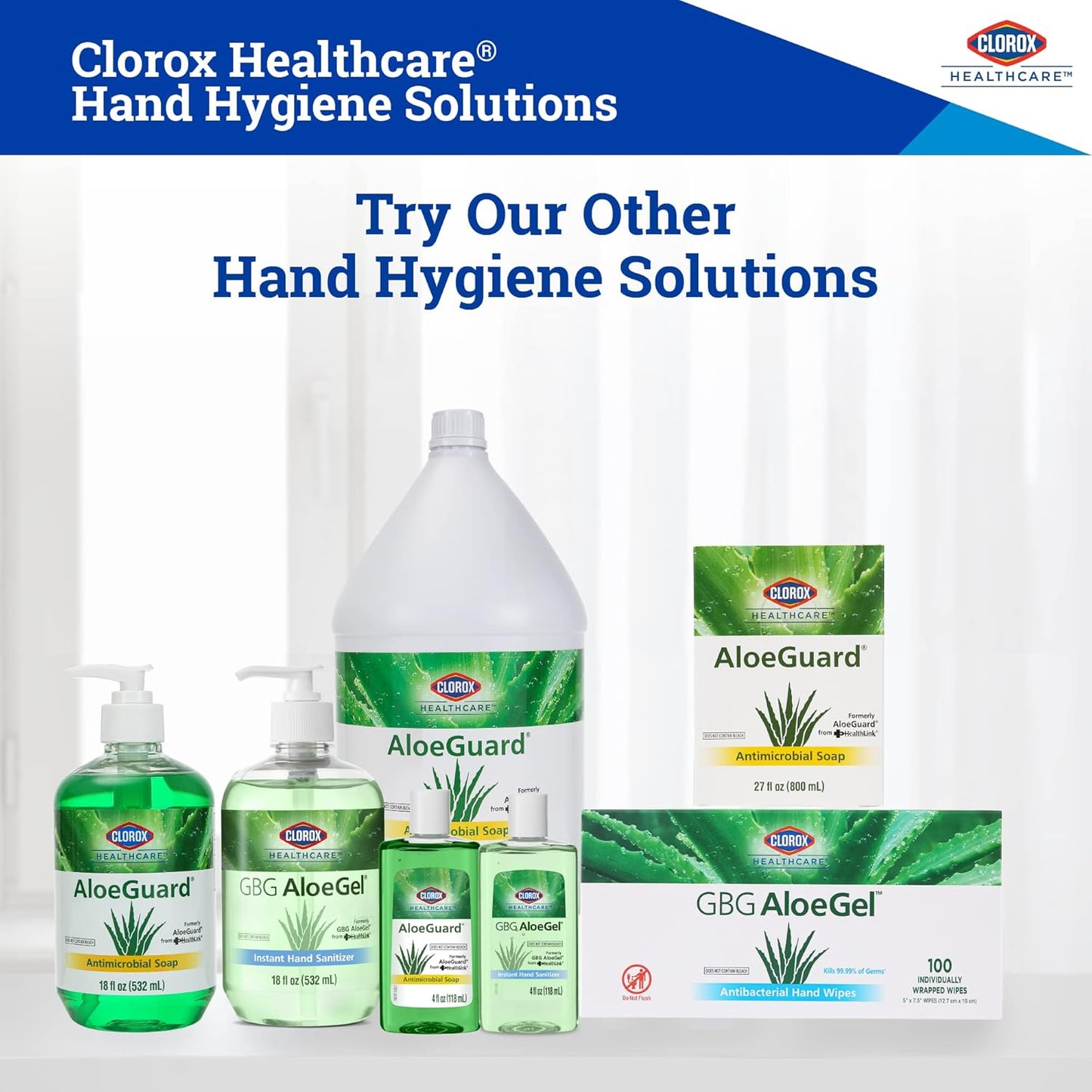 Clorox Healthcare GBG AloeGel Hand Sanitizer Wipes, Bleach-Free Sanitizing Wipes for Hands with 71% Ethyl Alcohol and Aloe - FDA Registered, Resealable Travel Pouch, 20 Count
