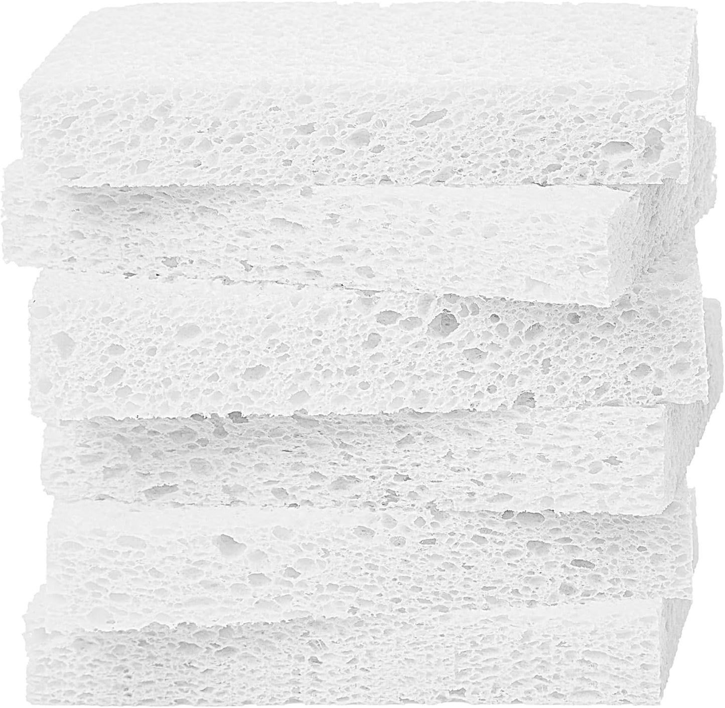 Cellulose Sponges,Heavy Duty Scrub Kitchen Sponge,Clean Tough Messes Without Scratching Sponges Kitchen,Pop Up Eco Sponges DIY Orange (6 Pack)