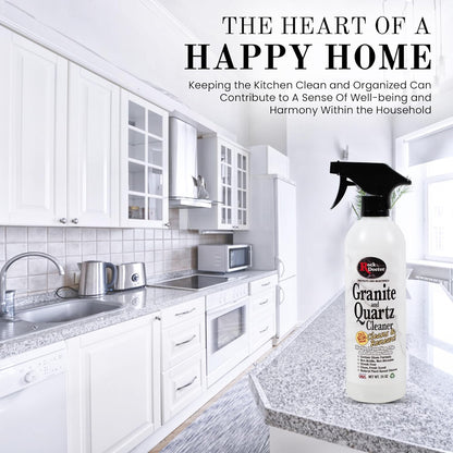 Rock Doctor Granite & Quartz Cleaner Spray 24 oz. bottle, Tile Cleaner, Marble Cleaner, Kitchen Countertop Cleaner, Streak-Free Shine Pack of 2