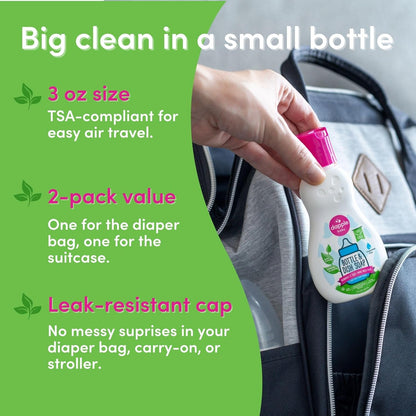 Dapple Baby Bottle & Dish Soap, Fresh Citrus, Plant Powered, Hypoallergenic, Baby Bottle and Dish Liquid, 16.9 fl oz, 1 Count