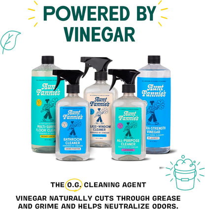 Aunt Fannie's Extra Strength Cleaning Vinegar, 32 Ounce, Multipurpose Household Cleaner, No Added Scents, Dyes, or Other Additives, Pack of 1