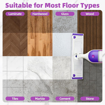 50 Count Microfiber Mop Pads Compatible with Swiffer Powermop, Disposable or Reusable Replacement Pads for Wet & Dry Use, PowerMop Refills for Multi-Surface Floor Cleaning