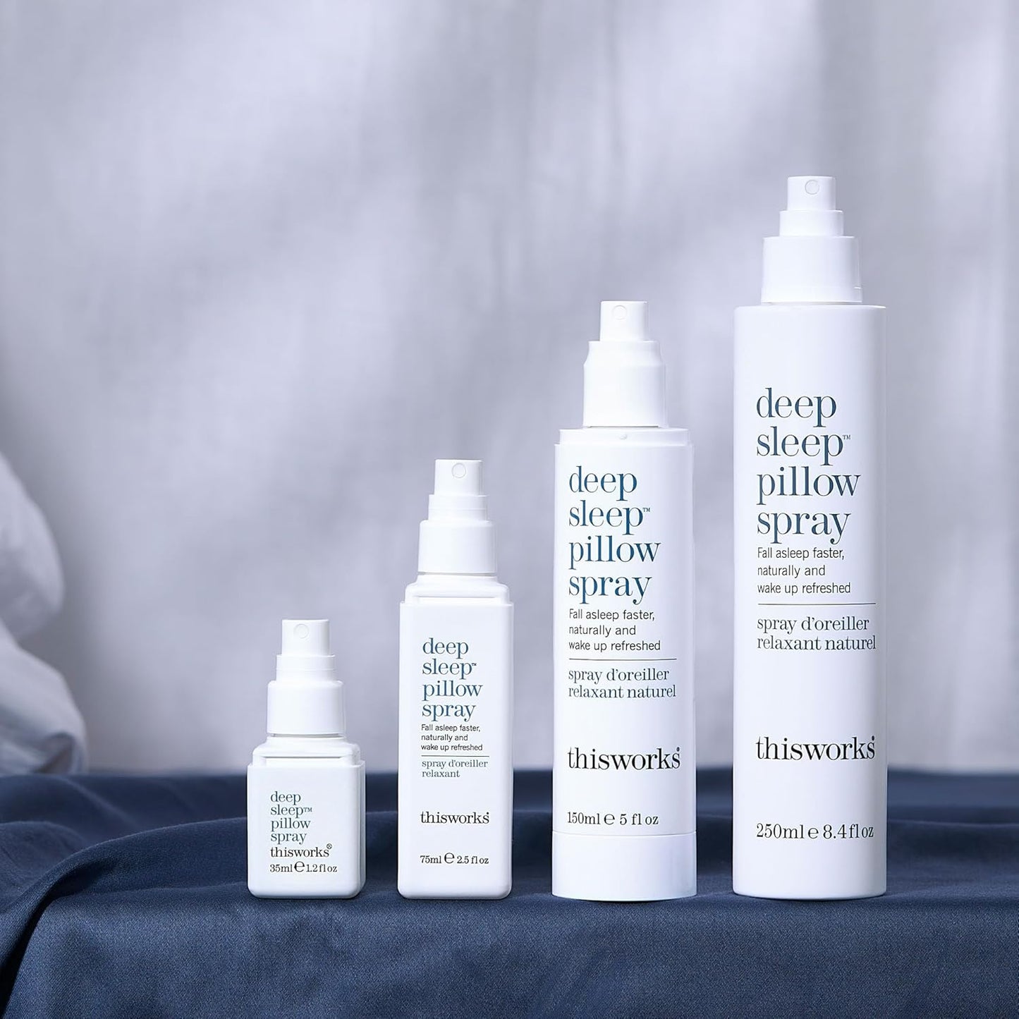 THISWORKS Deep Sleep Pillow Spray – Fast-Acting Natural Formula with Lavender for Relaxation and Restful Sleep – 35 ml (1.2 fl oz) Mini Travel Size