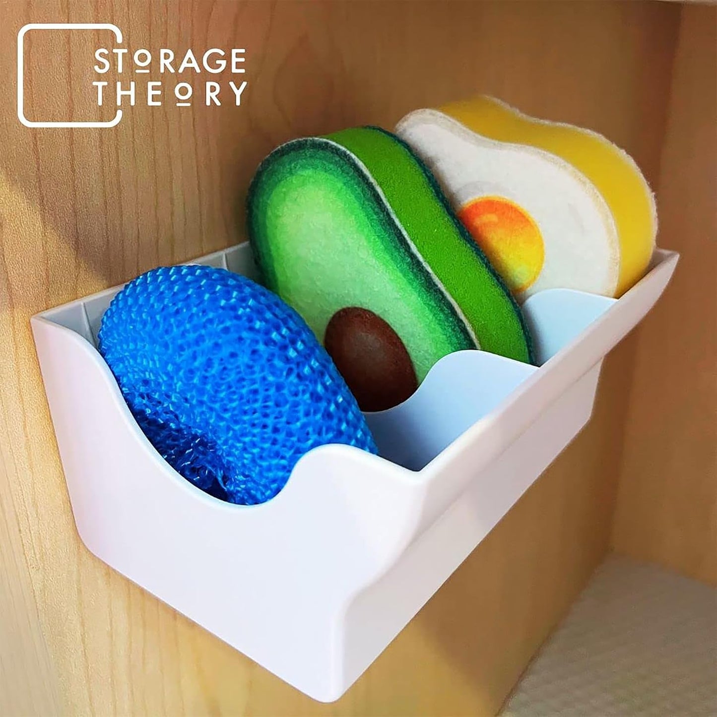 BeraTek Scrub Daddy Holder - Suction Cup Kitchen Sink Caddy - Keep Sponges Clean & Dry - Compatible with Sponge Daddy & Scrub Mommy - Mothers Day Gift for Mom - White, 1-Pack