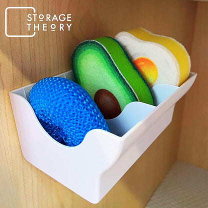 BeraTek Scrub Daddy Holder - Suction Cup Kitchen Sink Caddy - Keep Sponges Clean & Dry - Compatible with Sponge Daddy & Scrub Mommy - Mothers Day Gift for Mom - White, 1-Pack