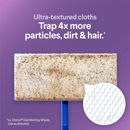 Clorox Scentiva Disinfecting Mopping Cloths, Lavender and Jasmine, 12 Wet Refills (Pack May Vary)