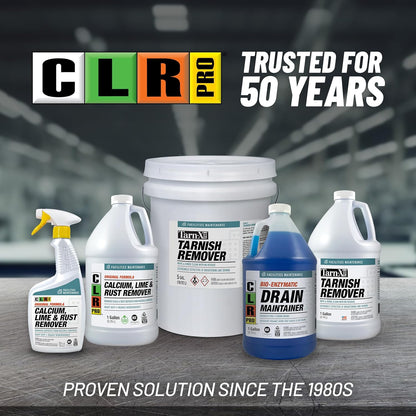 CLR PRO Calcium, Lime & Rust Remover, 32 oz. Spray Bottle, Pack of 2, Quickly Removes Calcium, Lime, Hard Water Deposits and Surface Rust Stains