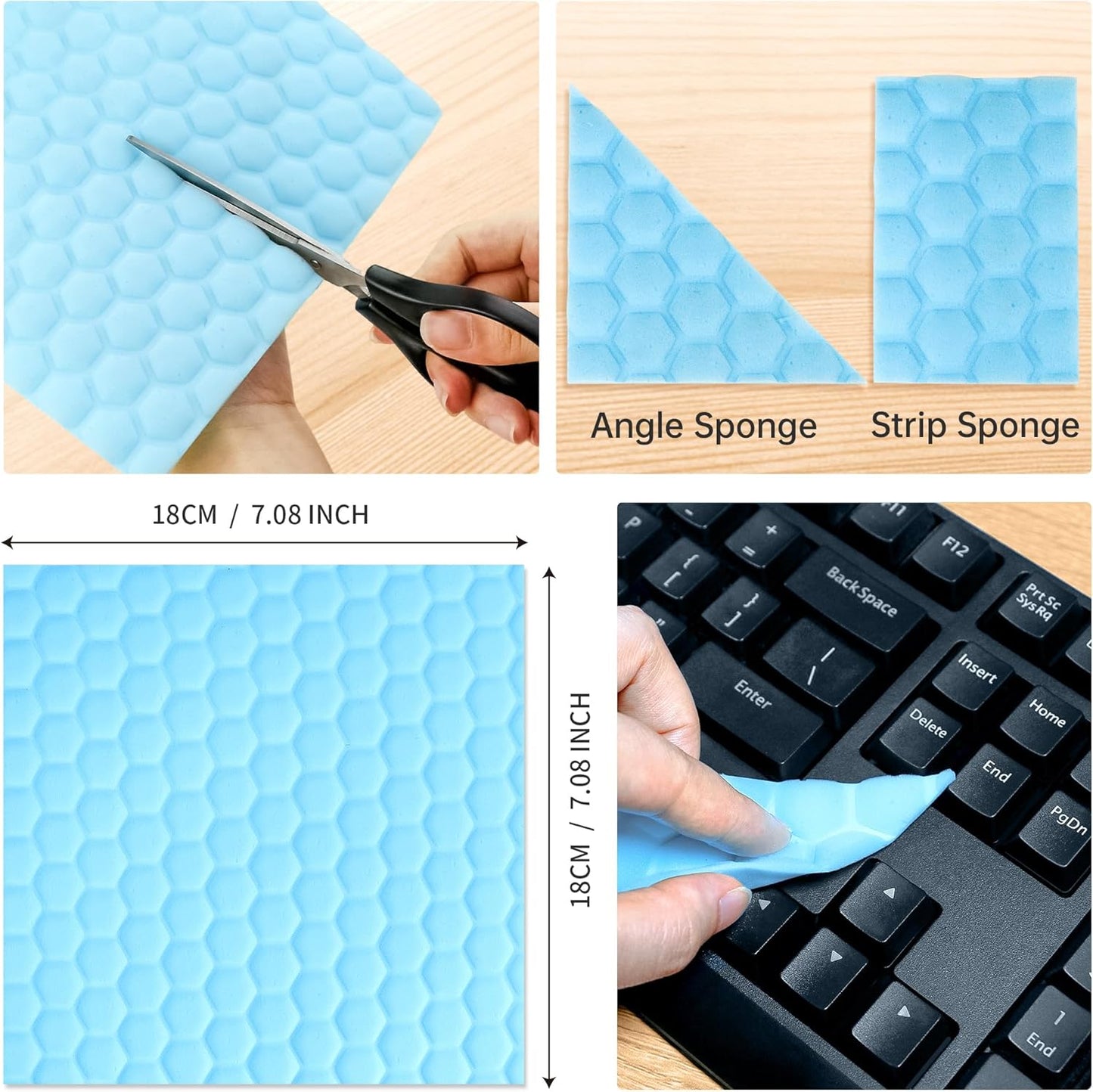20 Pack Magic Sponge Eraser Sheets, Multi-Surface Cleaner, Disposable Portable Magic Cleaning Eraser Thin Wipes for Kitchenware Bathroom Shoe Sink Car Interiors Hard to Reach Places-Multicolor