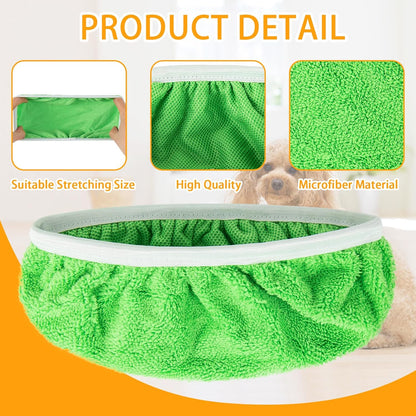 Unoutur Reusable Dry Sweeping Cloths Microfiber Wet Mop Pads Compatible with Swiffer Sweeper Mop Replacement Sweeping Mopping pad Refills for Hardwood Surface Floor Cleaning (4PCS)