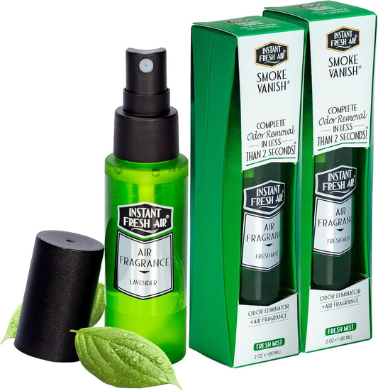 Smoke Vanish - Smoke Odor Eliminator Spray - Removes Odor Instantly with Noxban™ - Eco-Friendly - For Home, Car, & Travel - Lavender Scent - 4 oz.