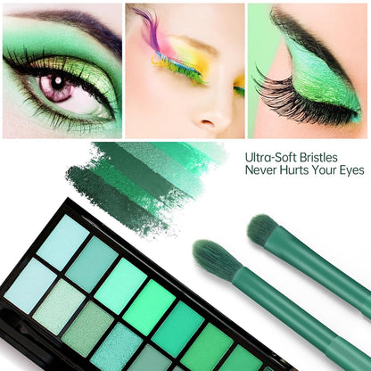 Eye Makeup Brush Set, 6 Pcs Professional Blending Eyeshadow Makeup Brushes for Concealer Eyebrows Eyeliner, Soft Hairs & Wood Handle