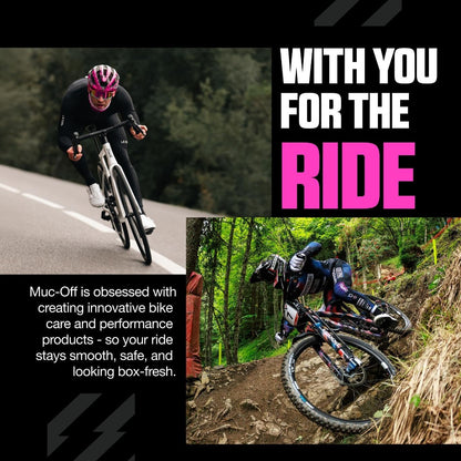 Muc-Off 220 3 Piece Premium Brush Kit - Includes 3 Bike Cleaning Brushes With Durable Nylon Bristles And Ergonomic Rubberised Handles To Minimise Impact