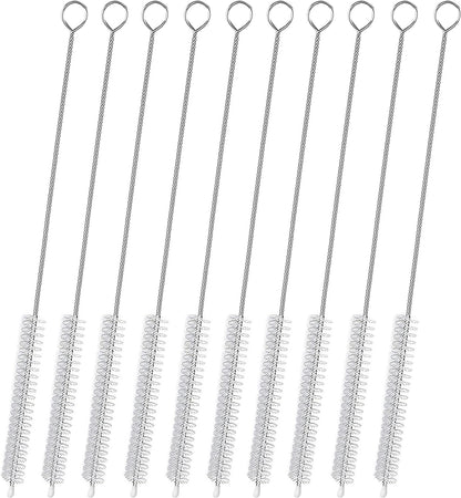Straw Cleaner Brush for Stanley Extra Long 12 inch, Extra Wide 12mm diam Straw Brushes for 40/30/20 oz Stanley Mug, Straw Cleaning Brush for Tubes, Water Cup, Extra Long Straw Brush Set 10 Pack