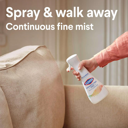 Clorox Disinfecting Mist, Lemon and Orange Blossom, 1 Spray and 1 Refill, 16 oz Each