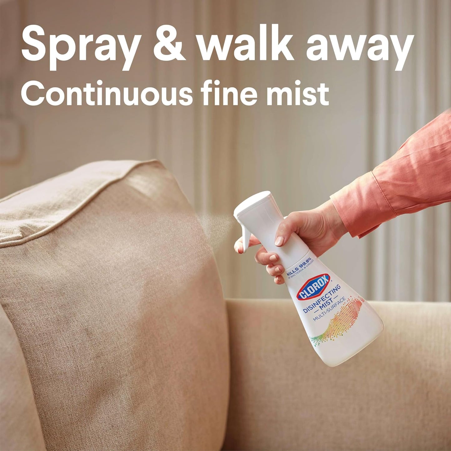 Clorox Disinfecting Mist, Eucalyptus Peppermint, Disinfecting Spray, 16 Fluid Ounces