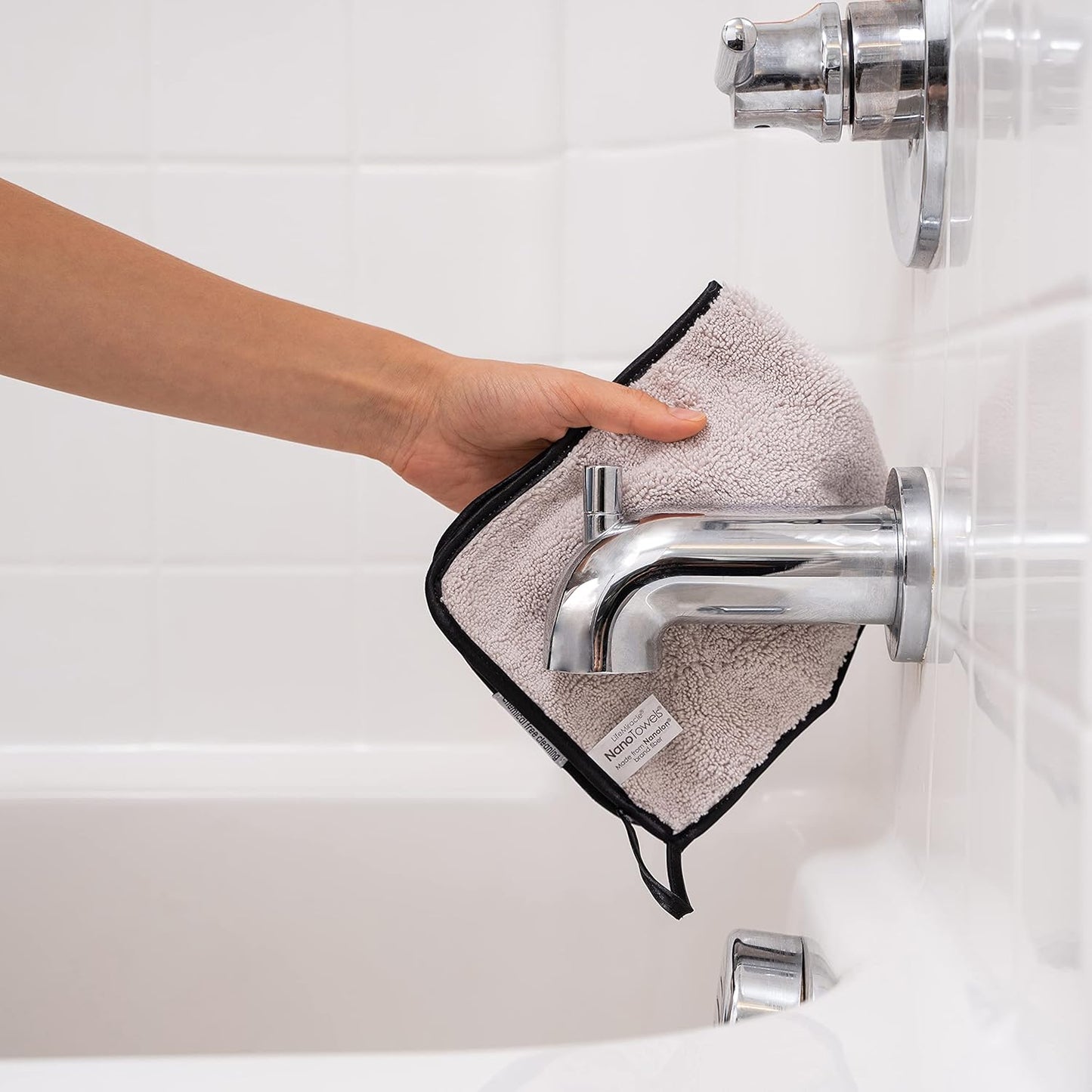 Nano Towels Stainless Steel Cleaner | The Amazing Chemical Free Stainless Steel Cleaning Reusable Wipe Cloth | Kid & Pet Safe | 7x16 (1 pc)