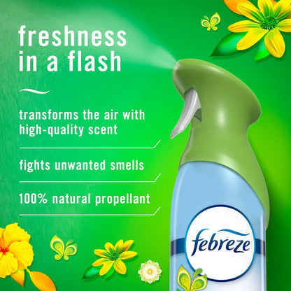 Febreze Air Mist Air Freshener Spray, Odor-Fighting Room Spray, Air Fresheners for Home and Bathroom and Kitchen, Aerosol Can, Downy April Fresh Scent, 8.8oz (Pack of 2)