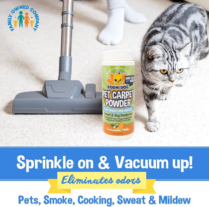 Bodhi Dog Carpet Powder Bundle - Three Scents - Fresh Linen + Teaberry + Cucumber Melon 20oz
