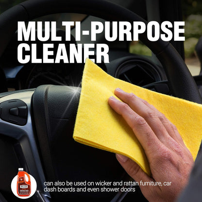 Milsek Furniture Polish and Wood Cleaner with Orange Oil - Multipurpose Cleaning Supplies for Home and Household from Hardwood Floors to Kitchen Cabinets- 12 Fl Oz (Pack of 1)
