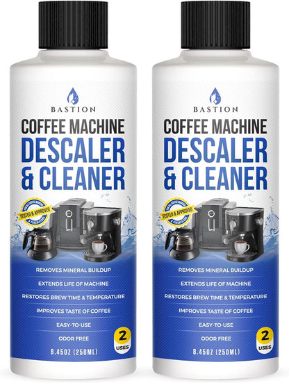 Descaling Powder Solution (6-Uses) Coffee Machine Descaler Cleaner | Compatible with Breville Keurig Nespresso Delonghi Ninja | To Descale Automatic Coffee Pots & Makers & Espresso Machines