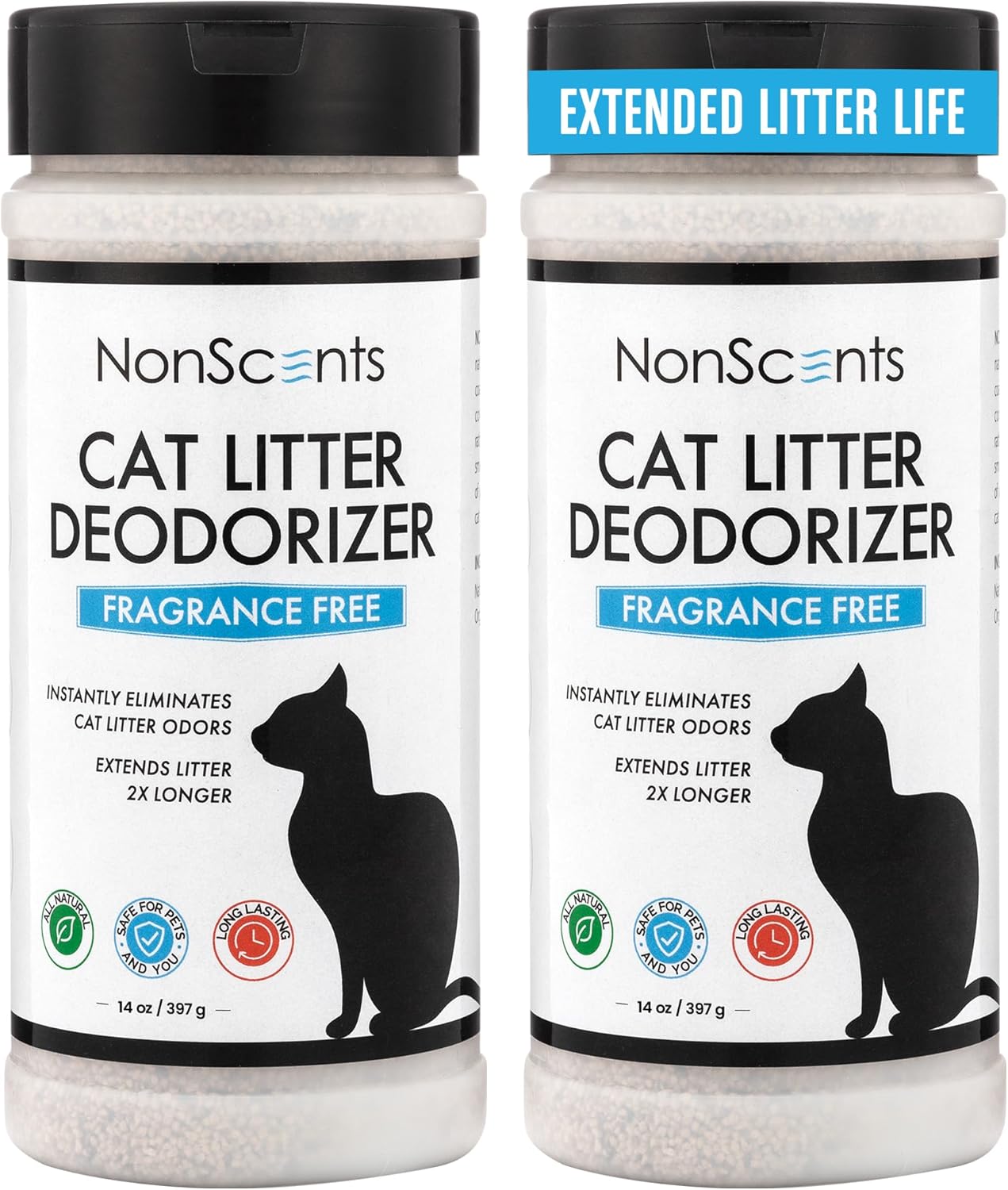 NonScents Odor Control Cat Litter Deodorizer - Professional Strength Odor Neutralizer, 16oz