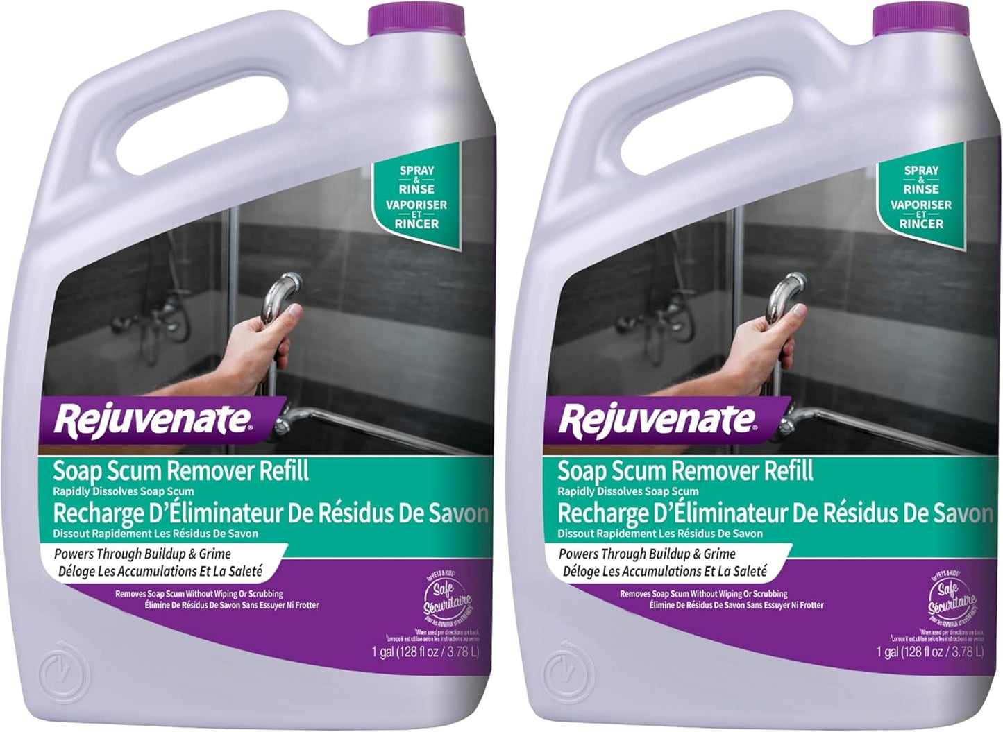 Rejuvenate Soap Scum Remover Easily Dissolves Soap Scum Without Scrubbing, 24 Ounces
