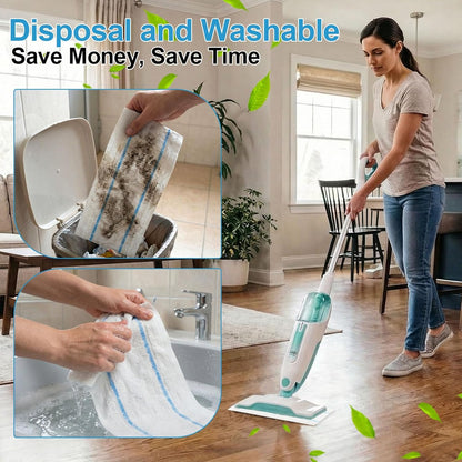 Flammi Semi-Disposable Microfiber Mop Pads Compatible with Shark S1000 S1000A S3250 S3251 S3101 SK410 SK435CO SK460 SK140 SK141, 16 Pack