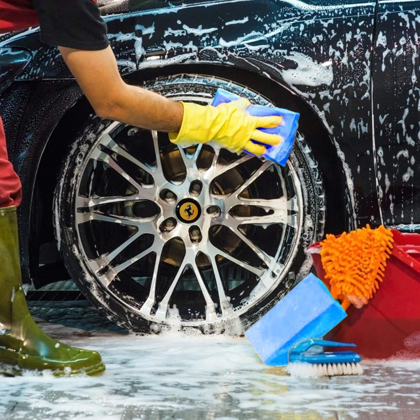 Cleaning Sponge Super Absorbent Water Durable ^~ You Know 17.5×7.5×3.5 cm[6.9 x 3 x 1.38 inches] Use for Household Clean Cars/Boats The dust and Dirt on Furnitures,Bathtubs&etc. (Blue)