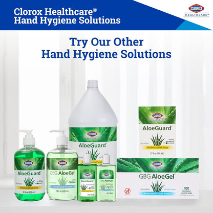Clorox Healthcare GBG AloeGel Hand Sanitizer Wipes, Bleach-Free Sanitizing Wipes for Hands with 71% Ethyl Alcohol and Aloe - FDA Registered, Resealable Travel Pouch, 20 Count