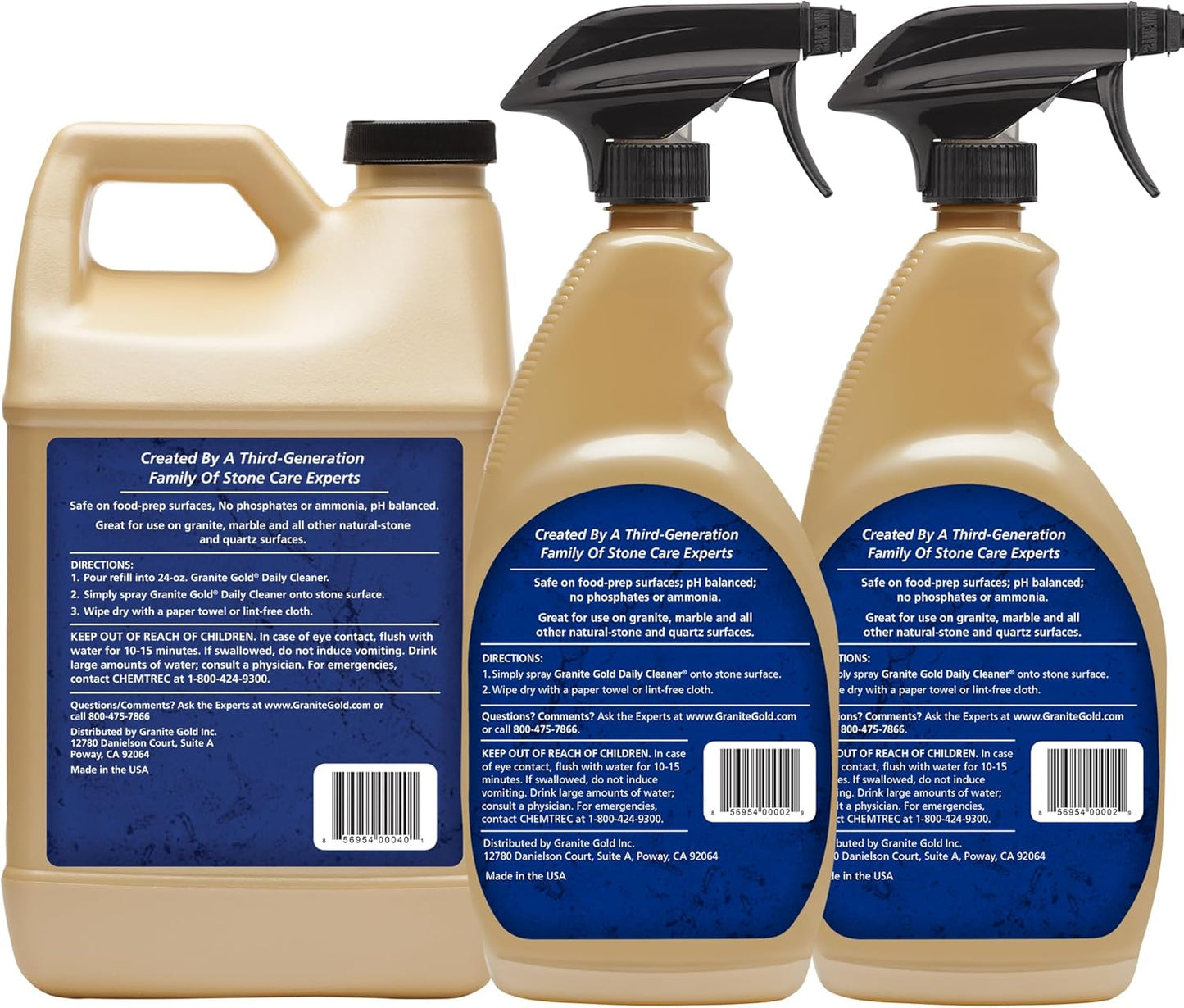 Granite Gold Daily Cleaner for Granite, Marble & Other Natural Stone & Quartz Surfaces, 32 Ounces