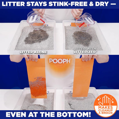 POOPH Kitty Odor Eliminator Spray 32oz Fragrance Free Cat Odor Remover for Urine Poop Pee Litter Box Deodorizer for Furniture Bedding and Carpet